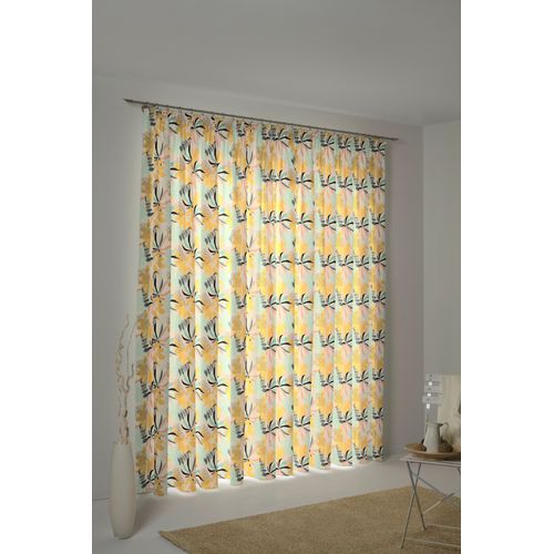 4004567287498 - Vorhang ADAM Jungle Gr 2 bunt (gelb türkis) B145cm H175cm Jacquard Baumwolle (Bio-Baumwolle) Gardinen nachhaltig 4004567287498 - Vorhang ADAM Jungle Gr 2 bunt (gelb türkis) B145cm H175cm Jacquard Baumwolle (Bio-Baumwolle) Gardinen nachhaltig