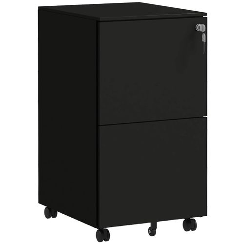 4255633541734 - Rollcontainer Aktenschrank mit 2 Schubladen Abschließbarer Büroschrank mit Rollen Bürocontainer für A4 Akten Dokumente Stahl 37 x 435 x 675 4255633541734 - Rollcontainer Aktenschrank mit 2 Schubladen Abschließbarer Büroschrank mit Rollen Bürocontainer für A4 Akten Dokumente Stahl 37 x 435 x 675
