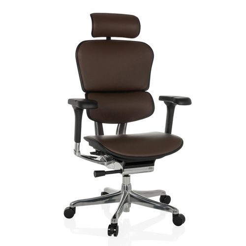 4064323037668 - Luxus Chefsessel ERGOHUMAN GEN2 Leder mit Armlehnen (höhenverstellbar) hjh OFFICE 4064323037668 - Luxus Chefsessel ERGOHUMAN GEN2 Leder mit Armlehnen (höhenverstellbar) hjh OFFICE