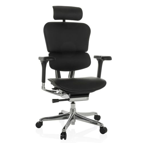 4064323037644 - Luxus Chefsessel ERGOHUMAN GEN2 Leder mit Armlehnen (höhenverstellbar) hjh OFFICE 4064323037644 - Luxus Chefsessel ERGOHUMAN GEN2 Leder mit Armlehnen (höhenverstellbar) hjh OFFICE