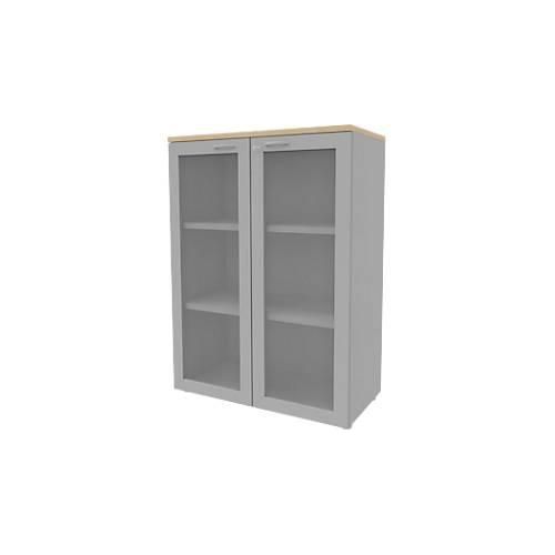 8029466046614 - Glastürenschrank ARLON OFFICE 3 Ordnerhöhen Türen mit Rahmen B 900 mm Eiche-Dekor 8029466046614 - Glastürenschrank ARLON OFFICE 3 Ordnerhöhen Türen mit Rahmen B 900 mm Eiche-Dekor