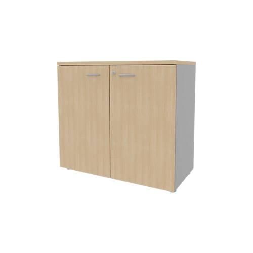8029466027781 - Schrank ARLON OFFICE 2 Ordnerhöhen abschließbar B 900 x T 450 x H 816 mm Eiche-Dekor alu 8029466027781 - Schrank ARLON OFFICE 2 Ordnerhöhen abschließbar B 900 x T 450 x H 816 mm Eiche-Dekor alu