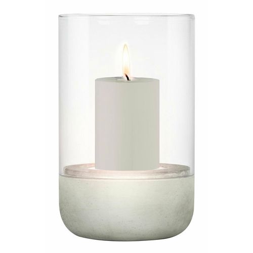 4008832654442 - Blomus Windlicht Calma  Grau  Glas Stein  20 cm  Glaseinsatz  Dekoration Windlichter & Laternen Windlichter