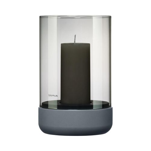 4008832786914 - Blomus Windlicht Calma Dunkelgrau Glas zylindrisch 20 cm Dekoration Windlichter & Laternen Windlichter 4008832786914 - Blomus Windlicht Calma Dunkelgrau Glas zylindrisch 20 cm Dekoration Windlichter & Laternen Windlichter