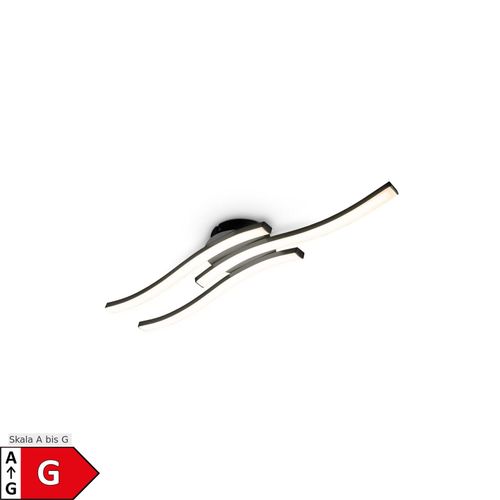 4057722006793 - Bklicht - led Design Deckenleuchte Wohnzimmer modern Deckenlampe schwarz Alu Acryloptik 6W - 10