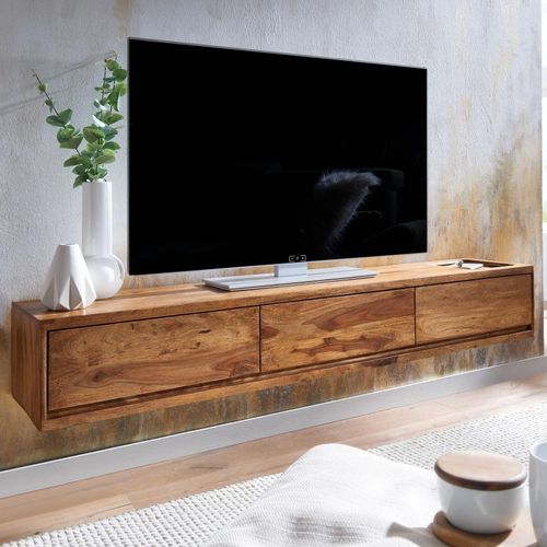 4251757710834 - Lowboard Hängend Sheesham Massivholz 160x25x35 cm TV-Schrank Braun Design Fernsehtisch mit Stauraum Fernsehschrank Wand Modern TV-Kommode 4251757710834 - Lowboard Hängend Sheesham Massivholz 160x25x35 cm TV-Schrank Braun Design Fernsehtisch mit Stauraum Fernsehschrank Wand Modern TV-Kommode
