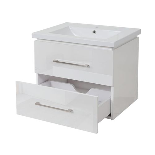 4057651265872 - Premium Waschbecken + Unterschrank MCW-D16 Waschbecken Waschtisch hochglanz 60cm ~ weiß 4057651265872 - Premium Waschbecken + Unterschrank MCW-D16 Waschbecken Waschtisch hochglanz 60cm ~ weiß