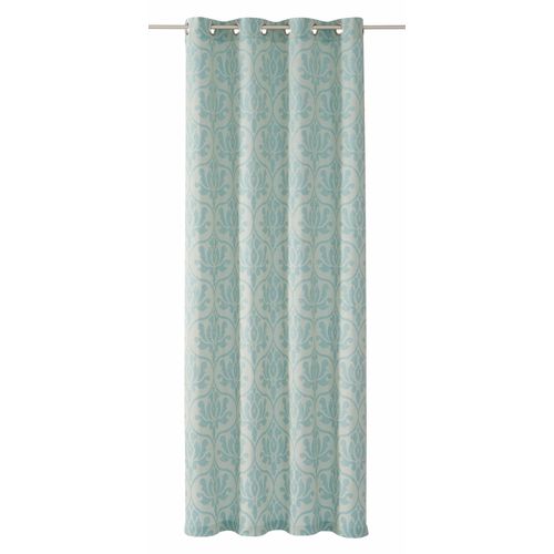 4004567065935 - Vorhang WIRTH Medina Gr 1 blau (türkis) B135cm H145cm Polyester Baumwolle Gardinen 4004567065935 - Vorhang WIRTH Medina Gr 1 blau (türkis) B135cm H145cm Polyester Baumwolle Gardinen