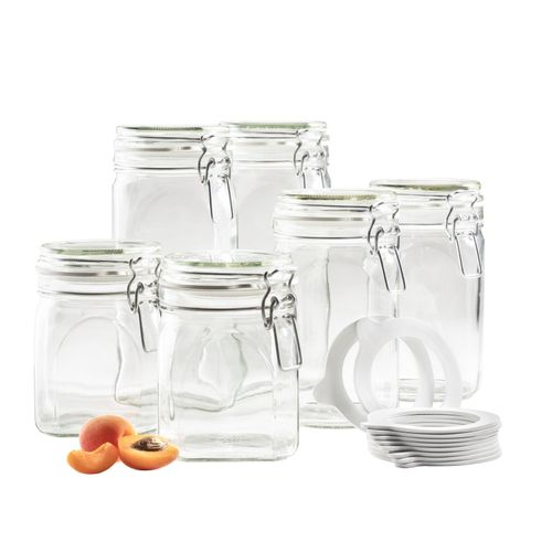 9001794753197 - Gothika Vorratsglas-Set mit Deckel Glas Transparent