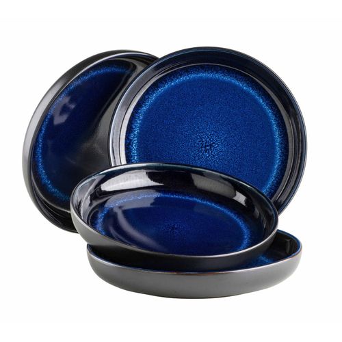 9001794934244 - Suppenteller-Set Steinzeug Niara 4 (Farbe Schwarz Blau) 9001794934244 - Suppenteller-Set Steinzeug Niara 4 (Farbe Schwarz Blau)
