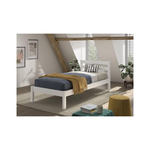 5420070245616 - Einzelbett Pino mit Liegefläche 90x200 cm - Weiß lackiert 5420070245616 - Einzelbett Pino mit Liegefläche 90x200 cm - Weiß lackiert