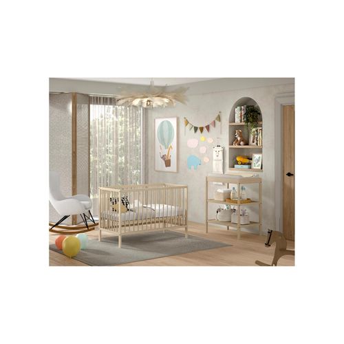 5420070243421 - DINO Baby Set best aus Babybett und Wickelregal Buche massiv - versch Ausführungen - Natur 5420070243421 - DINO Baby Set best aus Babybett und Wickelregal Buche massiv - versch Ausführungen - Natur