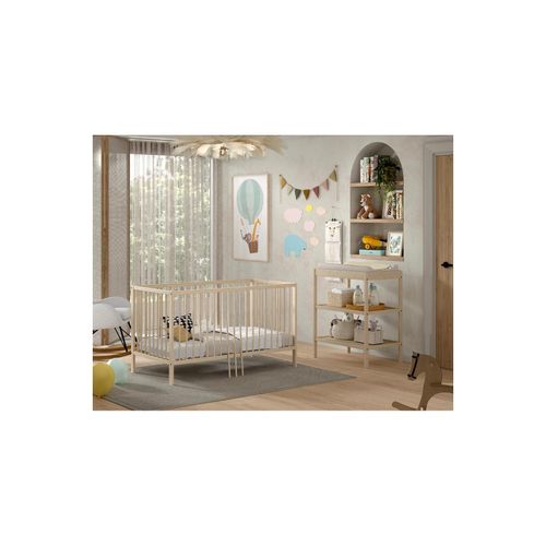 5420070243452 - DINO Baby- Junior Set best aus Baby Juniorbett und Wickelregal Buche massiv - versch Ausführungen - Natur 5420070243452 - DINO Baby- Junior Set best aus Baby Juniorbett und Wickelregal Buche massiv - versch Ausführungen - Natur