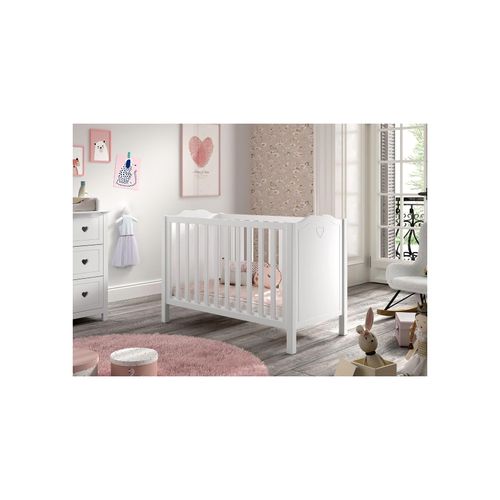5420070243971 - AMORI Babybett Liegefläche 60 x 120 cm Lattenrost verstellbar Weiß lackiert 5420070243971 - AMORI Babybett Liegefläche 60 x 120 cm Lattenrost verstellbar Weiß lackiert