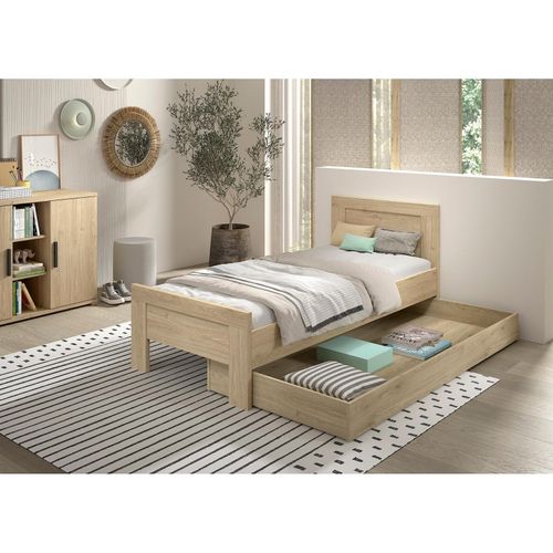 5420070246149 - SAM Artikel-Set 2-tlg best aus Einzelbett Bettschublade Ausf Eiche Melamin Dekor 5420070246149 - SAM Artikel-Set 2-tlg best aus Einzelbett Bettschublade Ausf Eiche Melamin Dekor