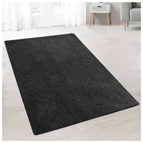 4064149217466 - Floordirekt Shaggy-Teppich Barcelona 21756 Schwarz Rechteckig 800 mm x 1500 mm