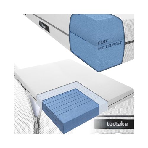 4061173282316 - tectake® Matratze verschiedene Größen langlebig und formstabil waschbarer Bezug aus atmungsaktivem 3D-Meshgewebe 4061173282316 - tectake® Matratze verschiedene Größen langlebig und formstabil waschbarer Bezug aus atmungsaktivem 3D-Meshgewebe
