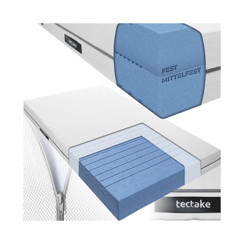4061173282309 - tectake® Matratze verschiedene Größen langlebig und formstabil waschbarer Bezug aus atmungsaktivem 3D-Meshgewebe 4061173282309 - tectake® Matratze verschiedene Größen langlebig und formstabil waschbarer Bezug aus atmungsaktivem 3D-Meshgewebe