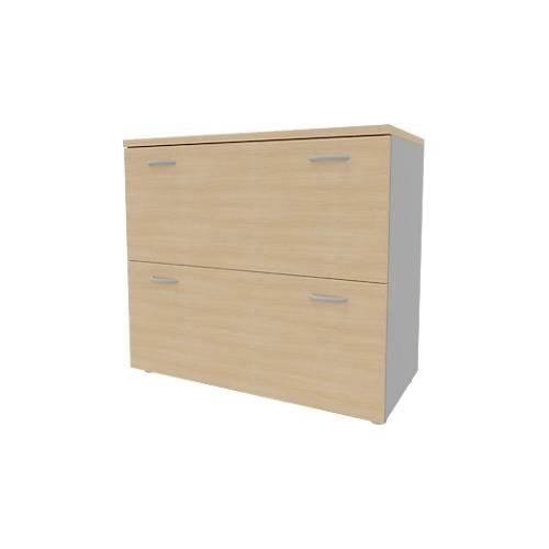 8029466046560 - Hängeregistraturschrank ARLON OFFICE 2 Ordnerhöhen B 900 x T 450 x H 816 mm Eiche-Dekor alu 8029466046560 - Hängeregistraturschrank ARLON OFFICE 2 Ordnerhöhen B 900 x T 450 x H 816 mm Eiche-Dekor alu