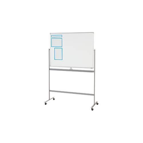 4251898827781 - Select Mobiles Whiteboard 2-seitig nutzbar weiß lackiert drehbare Tafel 4 Lenkrollen H 900 x B 1200 mm + 3-teiliges Magnetrahmenset 4251898827781 - Select Mobiles Whiteboard 2-seitig nutzbar weiß lackiert drehbare Tafel 4 Lenkrollen H 900 x B 1200 mm + 3-teiliges Magnetrahmenset