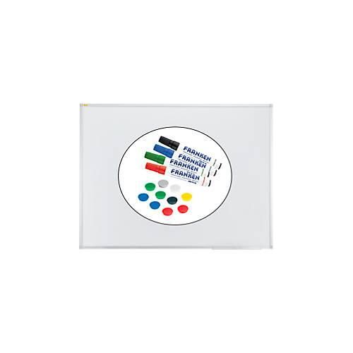 4251898827835 - Franken Whiteboard X-tra!Line Stahl magnethaftend beschreibbar B 1200 x H 900 mm weiß lackiert inkl 4 Whiteboard-Marker + 10 farblich sortierte Magnete 4251898827835 - Franken Whiteboard X-tra!Line Stahl magnethaftend beschreibbar B 1200 x H 900 mm weiß lackiert inkl 4 Whiteboard-Marker + 10 farblich sortierte Magnete