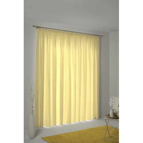 4004567208158 - Vorhang ADAM Graphic Ventus Gardinen Gr 245 cm Kräuselband 145 cm gelb Kräuselband