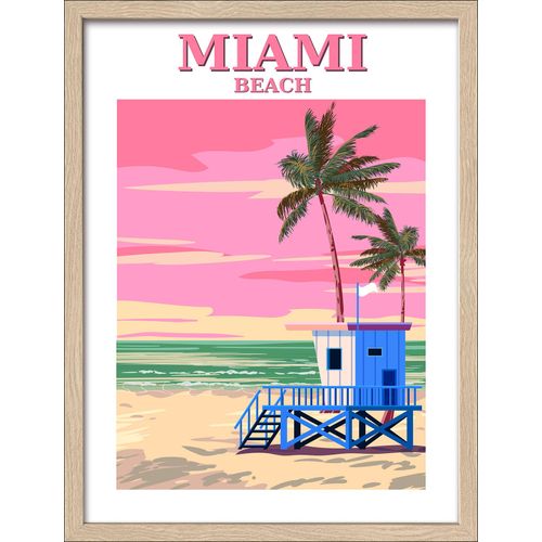 4019449504280 - Gerahmtes Bild MIAMI