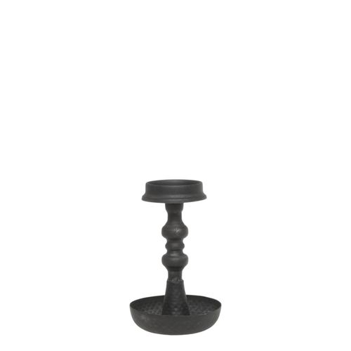 5712750385942 - Chic Antique Kerzenständer Antik Schwarz H19 Ø 11 cm antique kohle