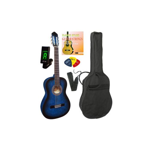 4262414191231 - Gitarre Kinder Jugend 3 4 im Set mit Tasche BandSaiten 3 Picks und Stimmgerät für Einsteiger und Kinder 4262414191231 - Gitarre Kinder Jugend 3 4 im Set mit Tasche BandSaiten 3 Picks und Stimmgerät für Einsteiger und Kinder