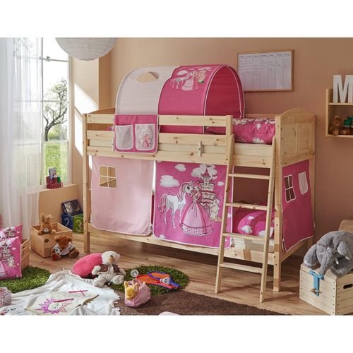 4251105957744 - TiCAA Etagenbett Erni Country Kiefer Natur