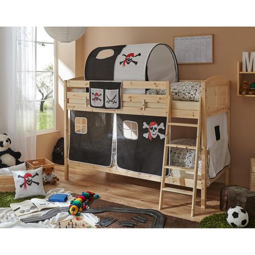 4251105957706 - TiCAA Etagenbett Erni Country Kiefer Natur