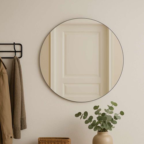 5705387011087 - Wandspiegel LOEVSCHALL Refine Wandspiegel Rund für alle Raumtypen Stilvoller Rahmen schwarz B100cm H100cm T15cm Ø100cm Spiegel Runder Spiegel für Schlafzimmer Wohnzimmer Garderobe und Badezimmer 5705387011087 - Wandspiegel LOEVSCHALL Refine Wandspiegel Rund für alle Raumtypen Stilvoller Rahmen schwarz B100cm H100cm T15cm Ø100cm Spiegel Runder Spiegel für Schlafzimmer Wohnzimmer Garderobe und Badezimmer