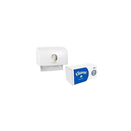 4250510937440 - Komplettset Kleenex® Falthandtücher Ultra Interfold 6789 2-lagig 2790 Blatt + gratis Kimberly-Clark® Handtuchspender Aquarius 6956 weiß 4250510937440 - Komplettset Kleenex® Falthandtücher Ultra Interfold 6789 2-lagig 2790 Blatt + gratis Kimberly-Clark® Handtuchspender Aquarius 6956 weiß