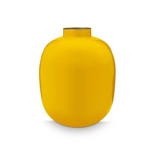 8720812327097 - Dekovase PIP STUDIO Vase gelb (ocker) B25cm H31cm T25cm Ø25cm Metall Vasen 8720812327097 - Dekovase PIP STUDIO Vase gelb (ocker) B25cm H31cm T25cm Ø25cm Metall Vasen