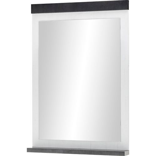 4067602872370 - Badspiegel HOME AFFAIRE SHERWOOD Spiegel Gr B H T 55 cm x 95 cm x 10 cm Holzoptik weiß (pinie dekor) Badspiegel Spiegel