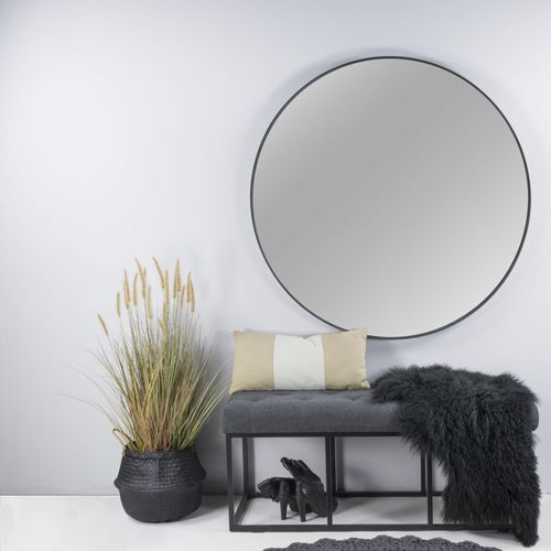 8712077108511 - Wandspiegel Donna schwarz Spiegel B H T 120cm x 120cm x 5cm Ø 120cm Metall Spiegelglas Metall Qualitativ hochwertiges Erscheinungsbild Ø 120 cm B120cm H120cm T5cm 8712077108511 - Wandspiegel Donna schwarz Spiegel B H T 120cm x 120cm x 5cm Ø 120cm Metall Spiegelglas Metall Qualitativ hochwertiges Erscheinungsbild Ø 120 cm B120cm H120cm T5cm