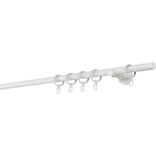 4066866109215 - Gardinenstange auf Maß 20mm Match 1-lauf Vorhangstange Wandträger 65cm Stilgarnitur mit Ringen für Vorhänge - Weiß - 320cm 4066866109215 - Gardinenstange auf Maß 20mm Match 1-lauf Vorhangstange Wandträger 65cm Stilgarnitur mit Ringen für Vorhänge - Weiß - 320cm