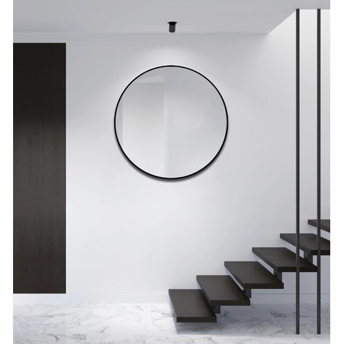 4250312114636 - Black Oros Matt Spiegel rund � 100 cm - runder Wandspiegel in matt schwarz � Badspiegel rund mit hochwertigen Aluminiumrahmen - Dekospiegel 4250312114636 - Black Oros Matt Spiegel rund � 100 cm - runder Wandspiegel in matt schwarz � Badspiegel rund mit hochwertigen Aluminiumrahmen - Dekospiegel