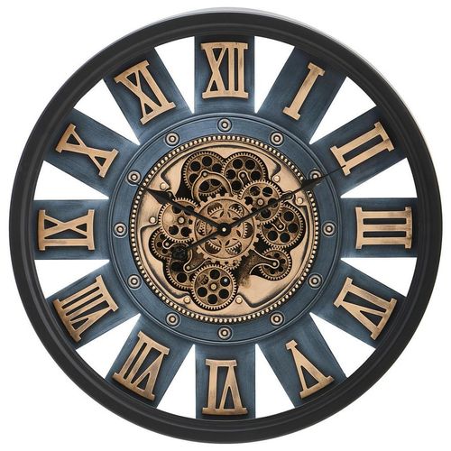 9010585803287 - Wanduhr Schwarz Metall Kunststoff Glas 72x9x72 cm Dekoration Uhren Wanduhren 9010585803287 - Wanduhr Schwarz Metall Kunststoff Glas 72x9x72 cm Dekoration Uhren Wanduhren