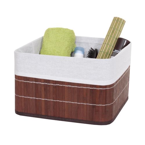 4057651247823 - Aufbewahrungskorb MCW-C21 Korb Aufbewahrungsbox Ordnungsbox Sortierbox Regalkorb Bambus ~ braun