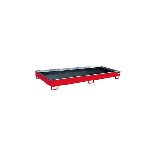 4052462058361 - Regalwanne RW 3300-2 PE mit PE-Einsatz B 3262 x T 1312 x H 267 mm bis 540 l Stahl lackiert feuerrot 4052462058361 - Regalwanne RW 3300-2 PE mit PE-Einsatz B 3262 x T 1312 x H 267 mm bis 540 l Stahl lackiert feuerrot