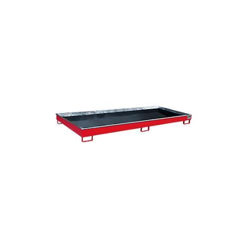 4052462058262 - Regalwanne RW 3300-1 PE mit PE-Einsatz B 3262 x T 1312 x H 195 mm bis 240 l Stahl lackiert feuerrot 4052462058262 - Regalwanne RW 3300-1 PE mit PE-Einsatz B 3262 x T 1312 x H 195 mm bis 240 l Stahl lackiert feuerrot