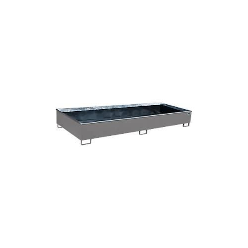 4052462058422 - Regalwanne RW 3300-3 PE mit PE-Einsatz B 3262 x T 1312 x H 383 mm bis 1000 l Stahl lackiert mausgrau 4052462058422 - Regalwanne RW 3300-3 PE mit PE-Einsatz B 3262 x T 1312 x H 383 mm bis 1000 l Stahl lackiert mausgrau