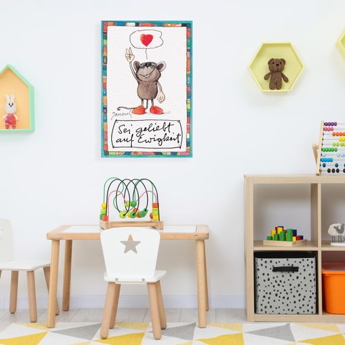 4262513380567 - Leinwandbild LUCKYLINDE Sei geliebt auf Ewigkeit bunt (farbe bild(er) bunt) B60cm H90cm T2cm Canvas Holzrahmen Bilder Exklusive JANOSCH Kindermotive 4262513380567 - Leinwandbild LUCKYLINDE Sei geliebt auf Ewigkeit bunt (farbe bild(er) bunt) B60cm H90cm T2cm Canvas Holzrahmen Bilder Exklusive JANOSCH Kindermotive