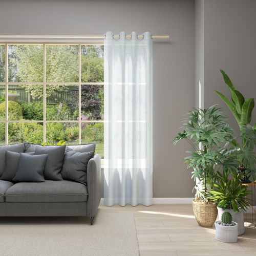 4006470432194 - Vorhang NEUTEX FOR YOU Allure Gr 1 grau (hellgrau) B140cm H245cm Jacquard Polyester Gardinen HxB 245x140 Ösenschal mit Metallösen 4006470432194 - Vorhang NEUTEX FOR YOU Allure Gr 1 grau (hellgrau) B140cm H245cm Jacquard Polyester Gardinen HxB 245x140 Ösenschal mit Metallösen