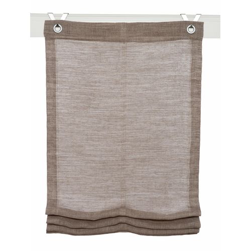 4016478045654 - Raffrollo KUTTI Skagen Gr 4 grau (taupe) B100cm H130cm Obermaterial 100% Polyester Raffrollos einfarbig uni matt mit Struktur Leinenoptik 4016478045654 - Raffrollo KUTTI Skagen Gr 4 grau (taupe) B100cm H130cm Obermaterial 100% Polyester Raffrollos einfarbig uni matt mit Struktur Leinenoptik