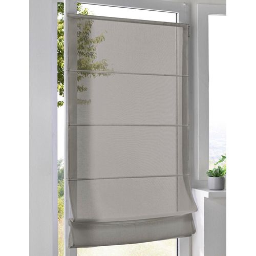 4016478973575 - Raffrollo KUTTI Brondby Move Gr 7 grau (taupe) B90cm H130cm Obermaterial 100% Polyester Raffrollos Klemmfix Klemmträger halbtransparent uni Basic pflegeleicht 4016478973575 - Raffrollo KUTTI Brondby Move Gr 7 grau (taupe) B90cm H130cm Obermaterial 100% Polyester Raffrollos Klemmfix Klemmträger halbtransparent uni Basic pflegeleicht