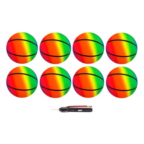 4009197091514 - PVC Ball Rainbow 22 cm Basketball 8 Ball 4009197091514 - PVC Ball Rainbow 22 cm Basketball 8 Ball
