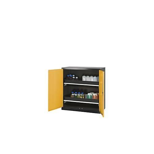 4054923047648 - Chemikalienschrank Asecos CS-CLASSIC Flügeltür 2 Auszugswannen 1055x520x1105 mm sicherheitsgelb 4054923047648 - Chemikalienschrank Asecos CS-CLASSIC Flügeltür 2 Auszugswannen 1055x520x1105 mm sicherheitsgelb