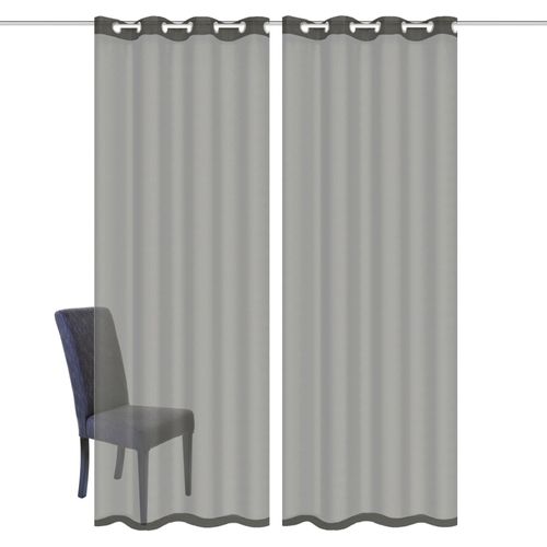 4056751419703 - Gardine HOME WOHNIDEEN DOLLY grau B140cm H245cm Voile Obermaterial 100% Polyester Gardinen transparent 4056751419703 - Gardine HOME WOHNIDEEN DOLLY grau B140cm H245cm Voile Obermaterial 100% Polyester Gardinen transparent